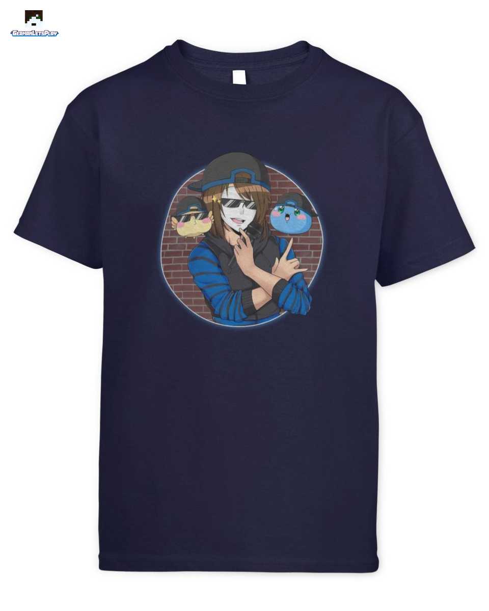 GermanLetsPlay Maskierter Gamer mit Freunden T-Shirt 1 GermanLetsPlay Maskierter Gamer mit Freunden T-Shirt