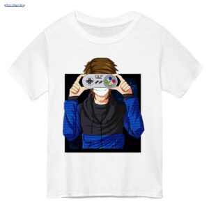 GermanLetsPlay Merch: Controller Kopf - Anonymer Gamer im Retro-Stil - Anime-Style Gaming T-Shirt
