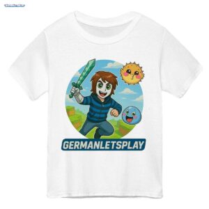 GermanLetsPlay Merch: Block-Welt Abenteuer mit maskiertem Gamer - Offizielles Gaming Fan-Shirt
