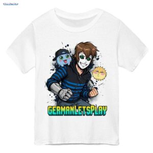 GermanLetsPlay Merch: Maskierter Gamer mit Schleim & Kugelfisch_1 - Anime Fanart T-Shirt