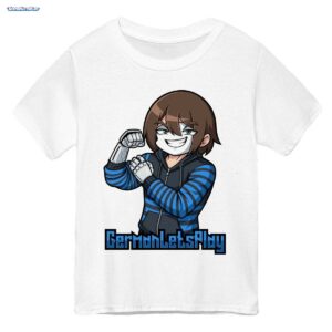 GermanLetsPlay Merch: Maskierter Gamer T-Shirt - Roboterarme Anime Stil