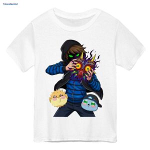 GermanLetsPlay Merch: Besessener Gamer und die verfluchte Maske - Anime Fanart T-Shirt