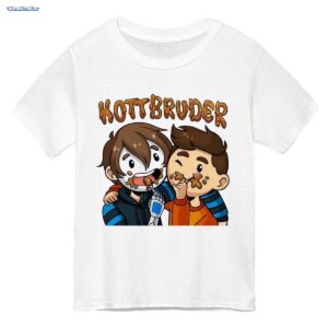 GermanLetsPlay Merch: Lustige Schlammbrüder T-Shirt - Niedliches Gamer-Duo Design