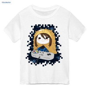 GermanLetsPlay Merch: Süßer Maskierter Gamer im Kugelfisch Hoodie T-Shirt - Kawaii Fanart Design
