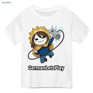 GermanLetsPlay Merch: Maskierter Zocker mit Kugelfisch-Hoodie - Offizielles Fan-T-Shirt