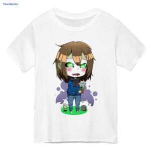 GermanLetsPlay Merch: Niedlicher Zombie Gamer mit Lächelnder Sonnenblume - Anime Style T-Shirt