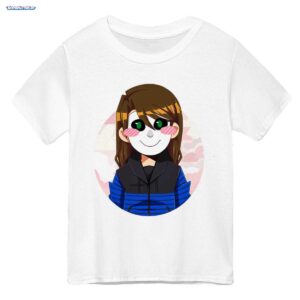 GermanLetsPlay Merch: Süßer Anime Gamer mit Lächelnder Maske - Kawaii Fan T-Shirt