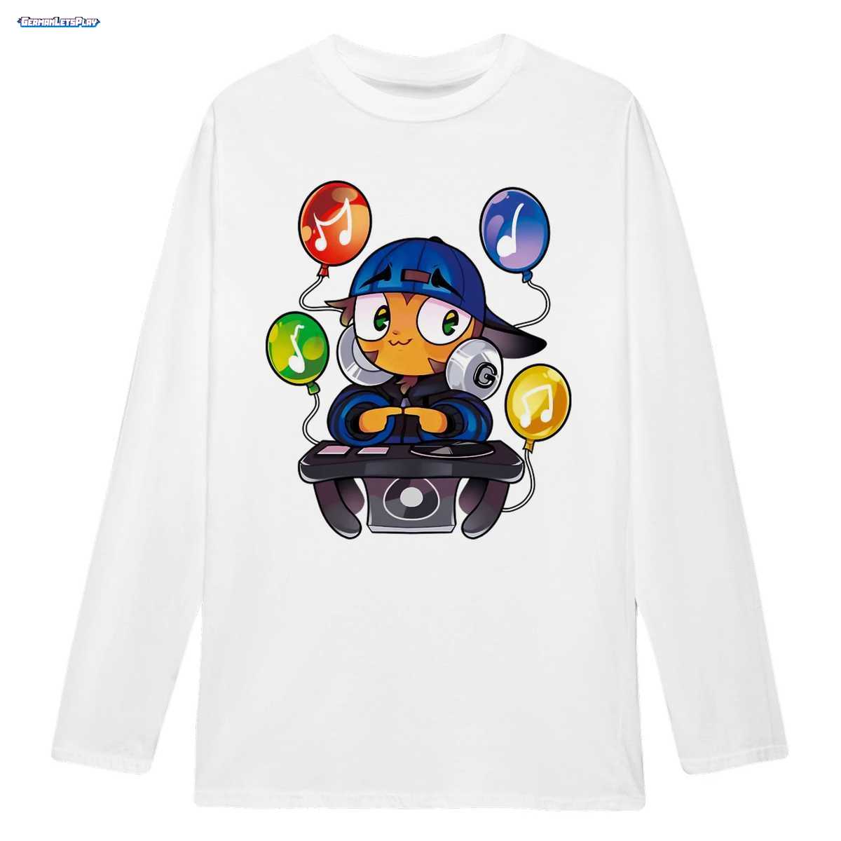 GermanLetsPlay Merch: Süßer Gamer DJ mit Musik-Luftballons - Kawaii Gaming Design 3 GermanLetsPlay Merch: Süßer Gamer DJ mit Musik-Luftballons - Kawaii Gaming Design – Bild 3