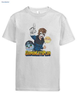 Maskierter Merch: Gamer Held Klumpi Puffi Kinder T-Shirt für junge GLP Fans