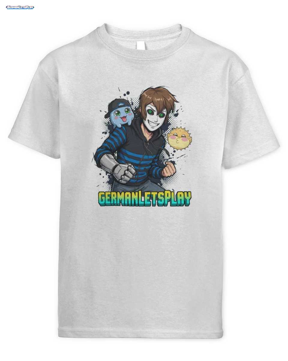 GermanLetsPlay Merch: Klumpi Puffi Kinder T-Shirt – Der ultimative Fanartikel! 1 GermanLetsPlay Merch: Klumpi Puffi Kinder T-Shirt – Der ultimative Fanartikel!