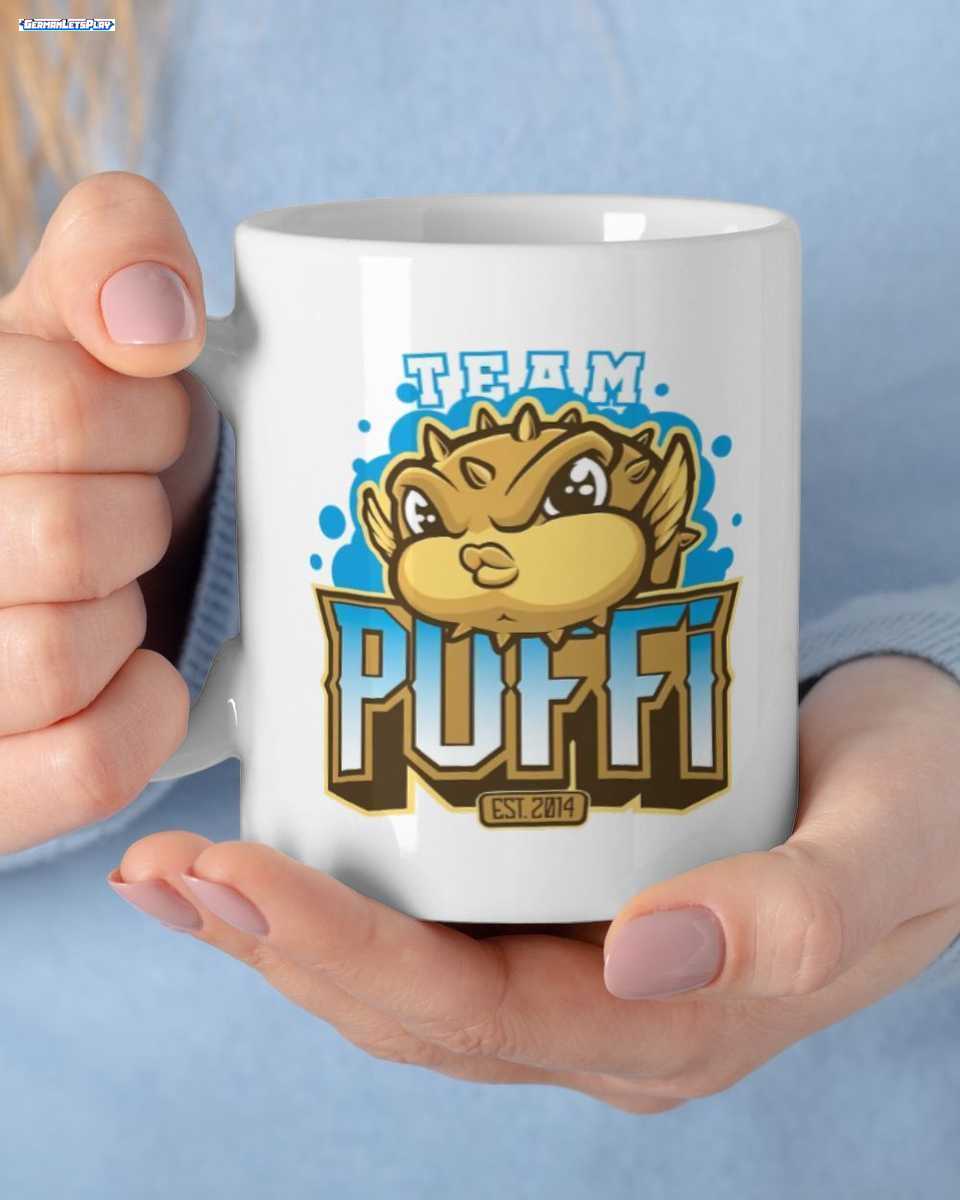 Team Puffi Kugelfisch Gaming Merch: Tasse – Dein Zocker Becher 1 Team Puffi Kugelfisch Gaming Merch: Tasse – Dein Zocker Becher